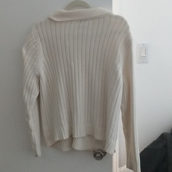 White cardigan sweater size xlarge - Picture 2 of 2